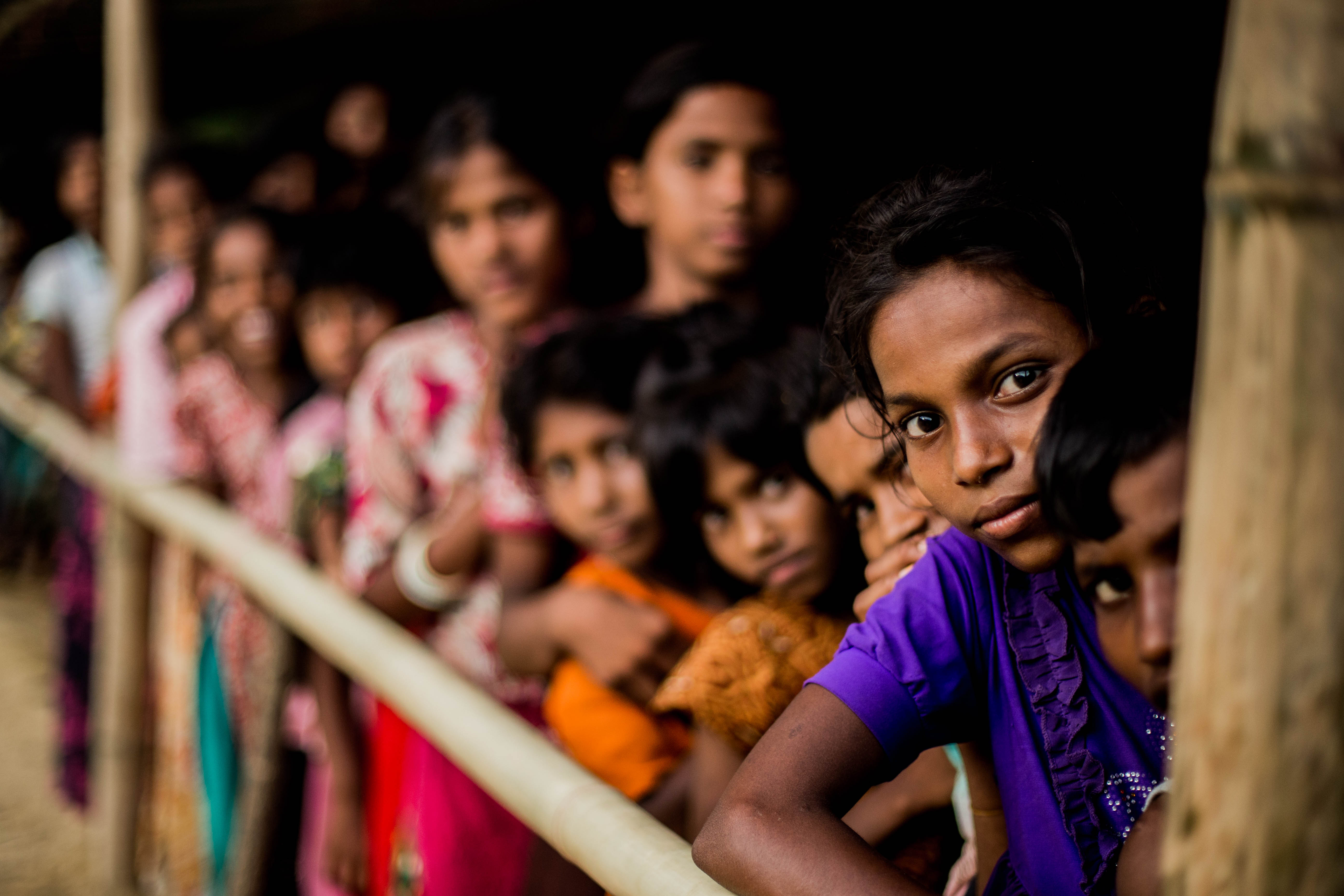 Against Against Hunger food distribution to refugees in Bangladesh